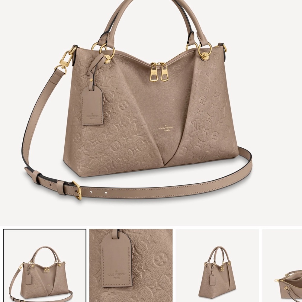 Louis Vuitton V tote mm taupe good condition